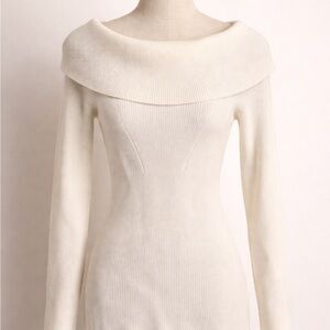 Michael Kors Cream Off-the-Shoulder Sweater